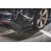 Накладки сплиттеры боковые на задний бампер на Audi RS5 B9 рестайл
